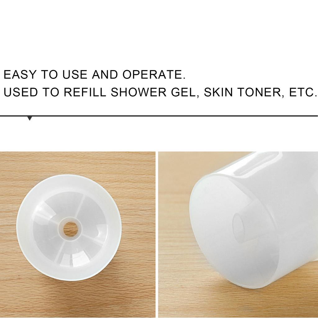 Refill Funnel Round Shape Lotion Funnel for Perfume Essential Oil Shower Gel Shampoo