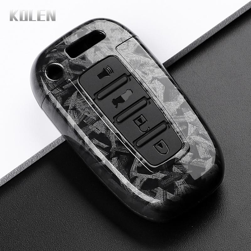 Abs Carbon Fiber Style Car Key Case Cover For Hyundai Ix35 Elantra Sonata 8 9 For Kia Sportage K5 K2 Sorento Optima Forte Shell