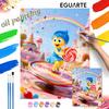 Digital Oil Painting Art Kit Candyland Joy Character Handmade Coloring Painting Home Decor