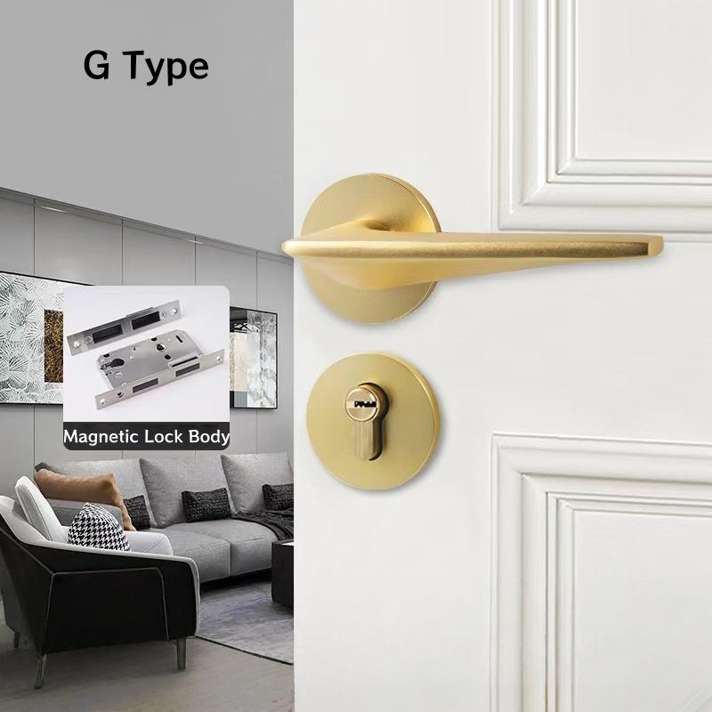 Competitive Price Privacy Door Knob Lock Easy Install Lever Door Lock Handles Set Replacement Kit With All Screws Installation