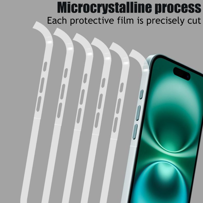 1-3Set Side Hydrogel Film For iPhone 16 15Pro Max 16Plus 14Plus 14 13Pro Max HD Clear Anti Scratch Border Frame Screen Protector