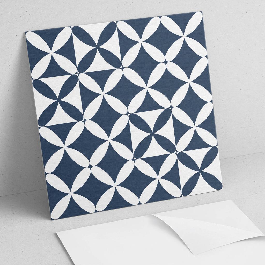 Kafelki Pcv Z Motywem Łatwa Dekoracja Do Jadalni Geometryczny Wzór Kwiatów 4X50X50 Cm