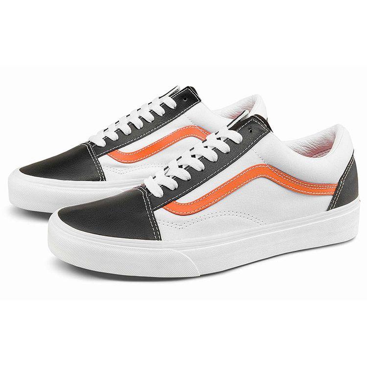 Vans Old Skool Classic Sport - Black White Orange Unisex Sneakers True-White VN0A5KRF93U