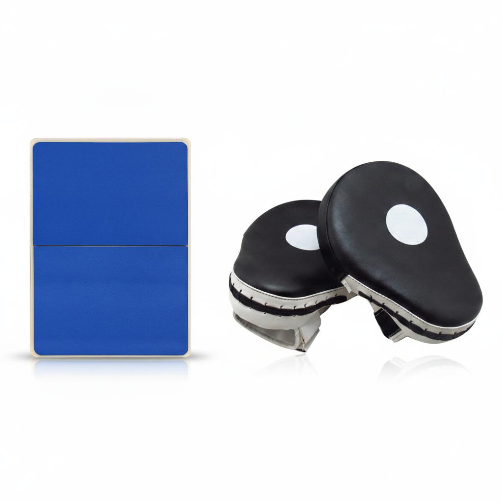 Rebreakable Taekwondo Equipment Blue Boxing Hand Pads Thick Padding Muay Striking Easy Hold Foot