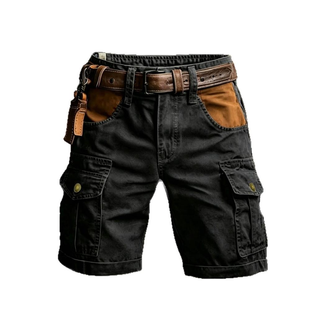 2026 Trendige Herren Mehrfarbige Lässige Outdoor Amerikanische Arbeitskleidung Kurze Hose mit Mehreren Taschen Herren Mode Shorts Hosen