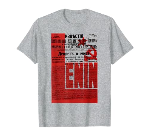Lenin Newspaper USSR Soviet Union Propaganda Poster T-Shirt