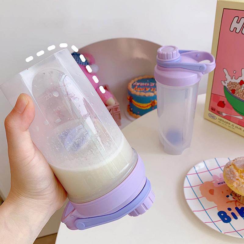 Kunststoff-Wasserbecher mit großem Fassungsvermögen, Outdoor-Sport, Fitness-Shakerbecher, tragbare Fahrrad-Wasserflasche für Schultrinken, Sommer