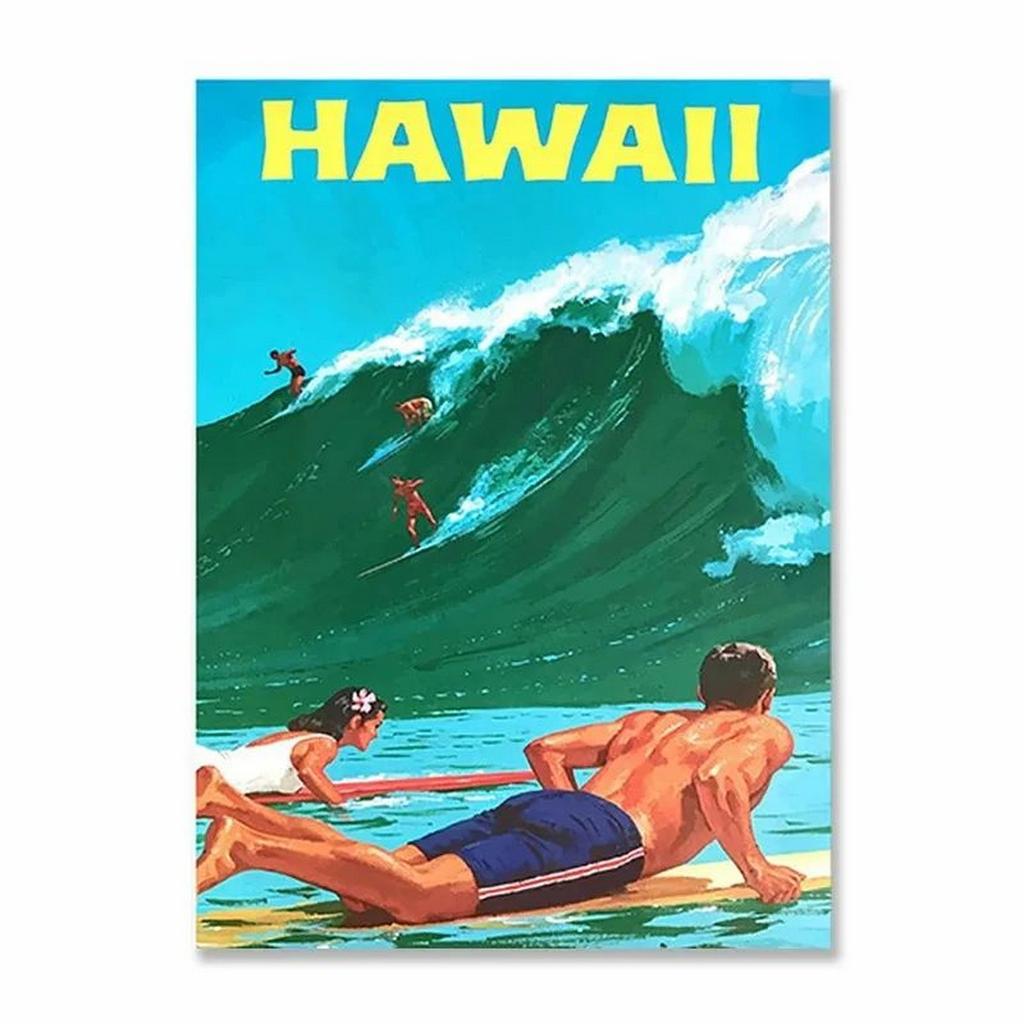 Metal Tin Signs City View Landscape Wall Decoration Plaque Vintage Poster Iron Painting for Man Cave Home Cafe Garden Club Bar