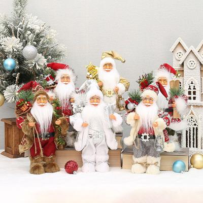 Santa Christmas Decoration 12-Inch Handcrafted Festive Figurine for Tree Mantel Classic Holiday Collectible Gifts Xmas Holiday Tabletop Decor