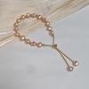 Alien-shaped Freshwater Pearl Bracelet - Pullable Adjustable Bracelet with Pearl Strands