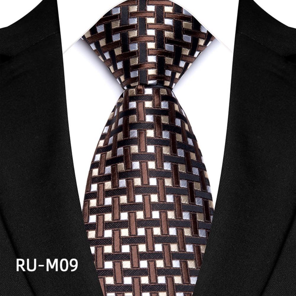 

Fashion Polyester Men s Ties 8cm*146cm Jacquard Woven Business Necktie Plaid & Stripe Jacquard Woven Necktie Business Occasions