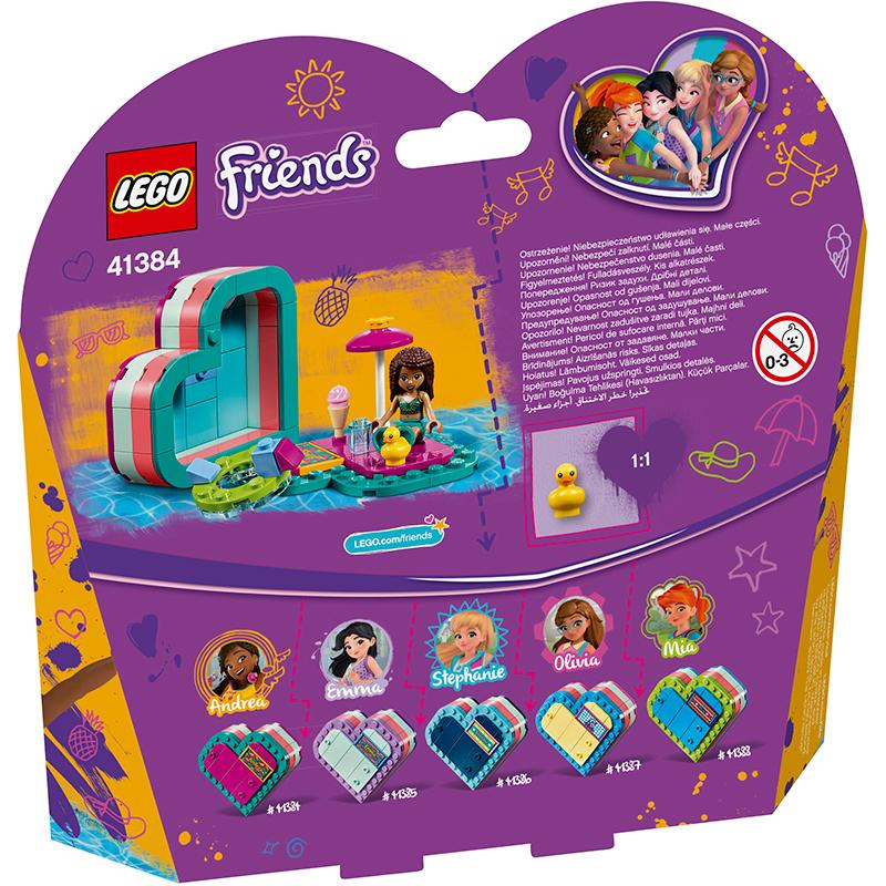 LEGO 41384 Caja Corazón de Verano de Andrea Bloques de Juguete