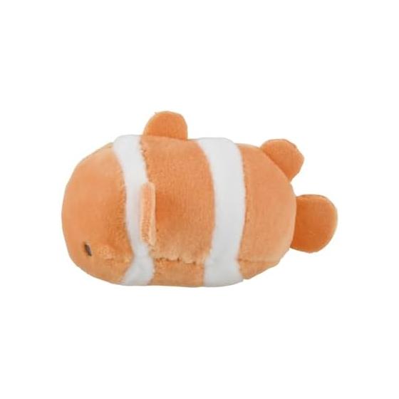 Ribuhaato Mascot Magnet Marshmallow Aquamie Sea Creature Clownfish (Total Length Approx. 6cm) Refrigerator Magnet Stuffed Toy Fluffy 28305-21