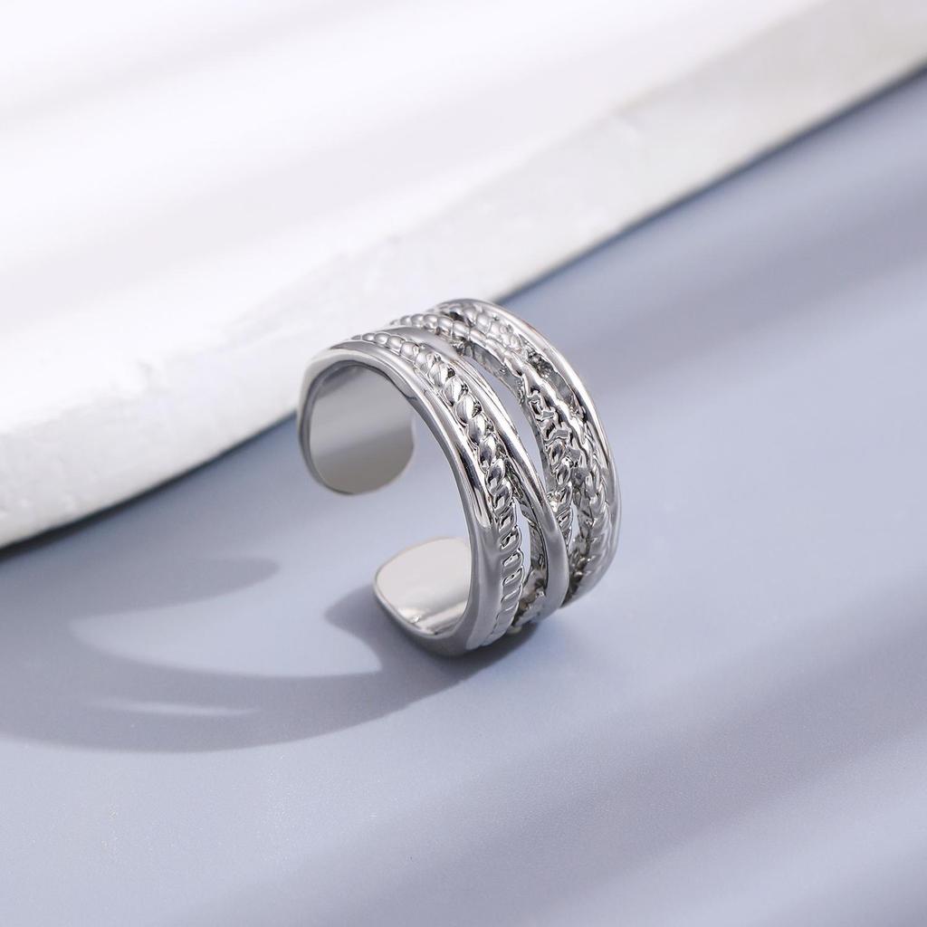 High-End Cross-Border Fashion Bow Ring for Women - European & American Style Open Index Finger Accessory