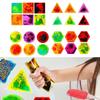 6 Pieces Sensory Soft Gel Liquid Toys Water Pads Motion Tiles Square