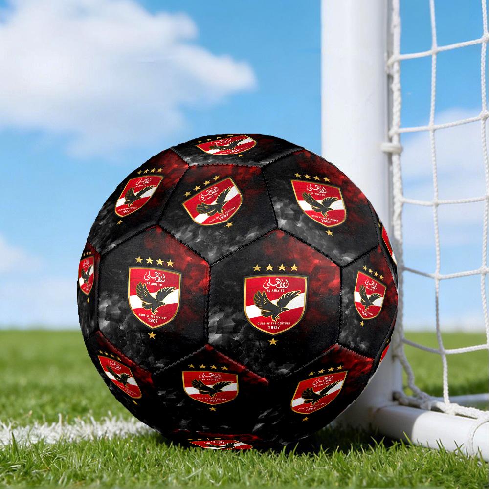 Ahly Football Club Printed Size 5 Soccer Balls, High-Quality, Anti-Slip, Protective Football, A Unique Gift , Birthdays, Christmas Gifts