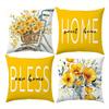 Green Daisy Inspirational - Quote Pillowcasebedroom Living Room Sofa Home Decor Polyester Cushion Cover With Zipper