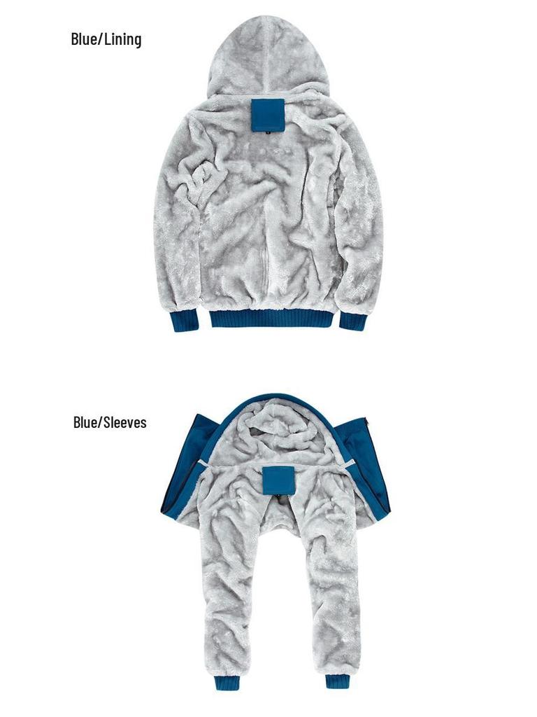 2021 Men's Thick Warm Hooded Fleece-lined Cotton Jacket