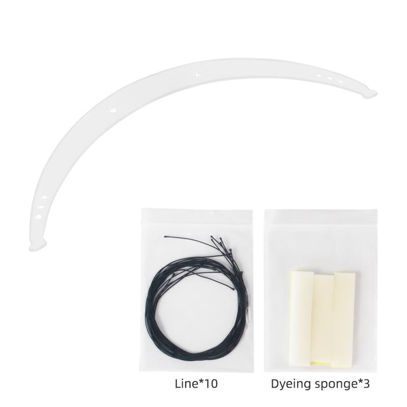 Transparent Acrylic Microblading Symmetrical Eyebrow Positioning Ruler with Spirit Level and Ink Line