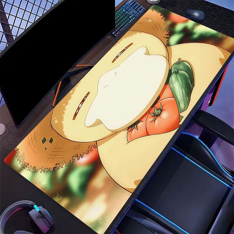 Psyduck Cartoon Mouse Pad, Large Gaming Desk Mat, Non-slip XXL Mousepad for Laptop & Tablet, Mini PC Playmat with Stitched Edges