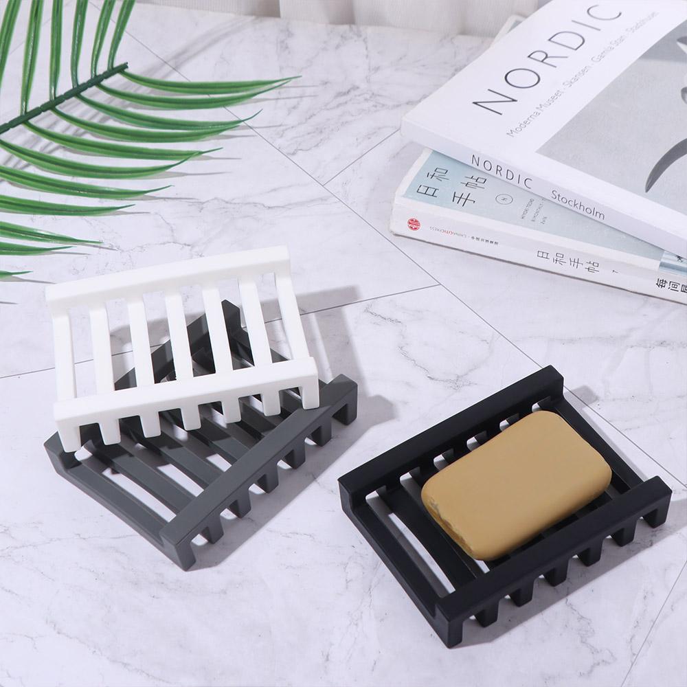 Flexible Bar Soap Dish Non-slip Soap Box Sponge Tray Soap Holder  Bathroom