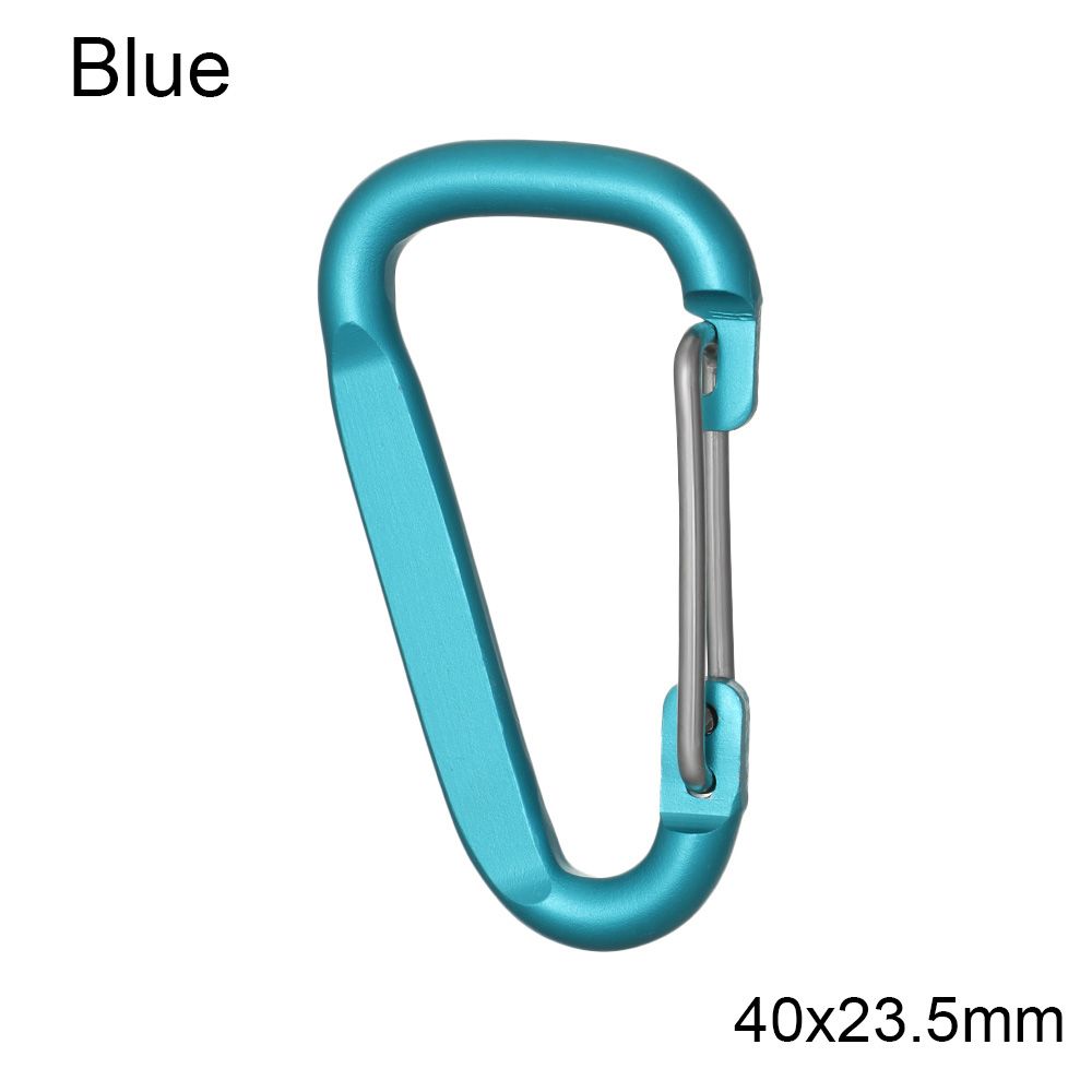 Outdoor Sports Equipment Safety Buckle Keychain Alloy Carabiner Climbing Button Camping Hiking Hook