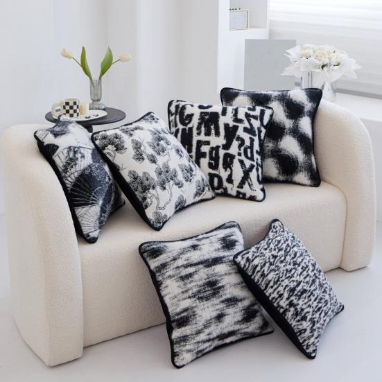 

Наволочка, чехол для подушки со потайной молнией, износостойкий, моющийся, не выцветающий, простой в уходе, декоративный чехол для подушки A