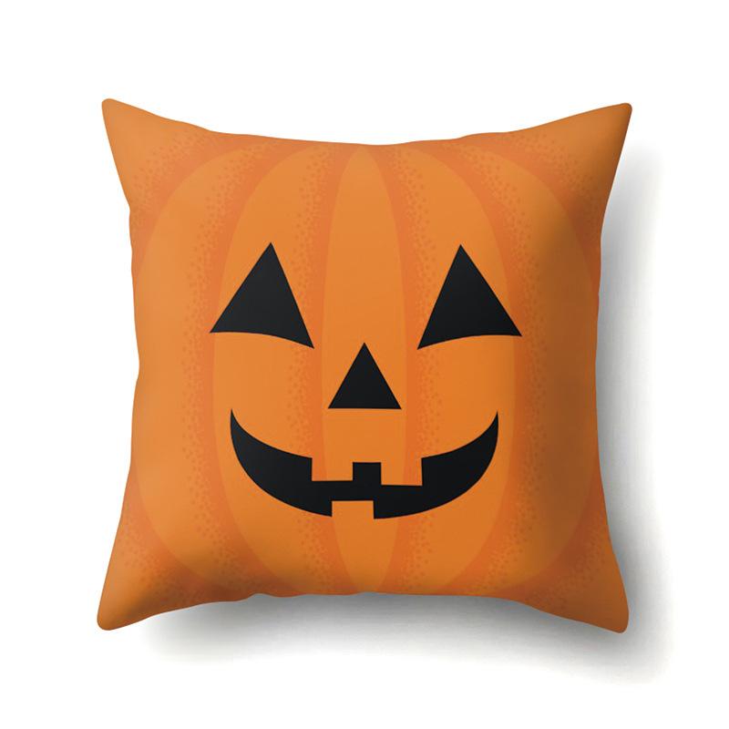 Halloween Pillowcase Car Waist Pillow Pumpkin Sofa Cushion Cover Office Home Living Room Pillowcase