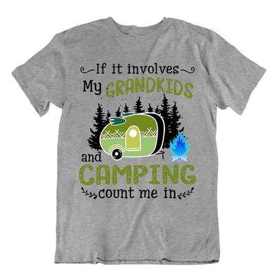 Camping Outside Trip T Shirt Tee Vintage Gift Cute Funny Outdoor Fresh Grandkids