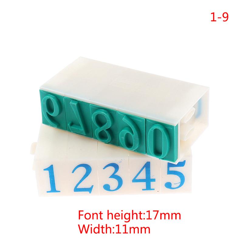 A To Z Letters English Stamp 1-9 Digital Symbol Seal Scrapbooking Office Seal