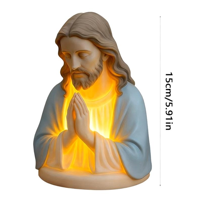 Christ Jesuses Night Lights Decorative Table Lamp Catholic Home Decoration Religious Gift,Religious Statue Lamp Unisex
