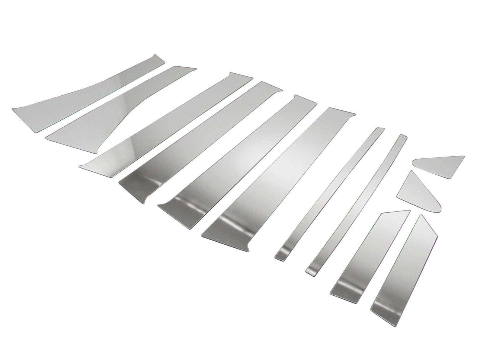 

BRIGHTZ Days B21W Хромированные накладки на стойки из нержавеющей стали Не требуется козырек Подходит для Days и 21W Ультра-зеркало (Набор из 12 предметов) - [PIL-SIL-247] - B21, 21,