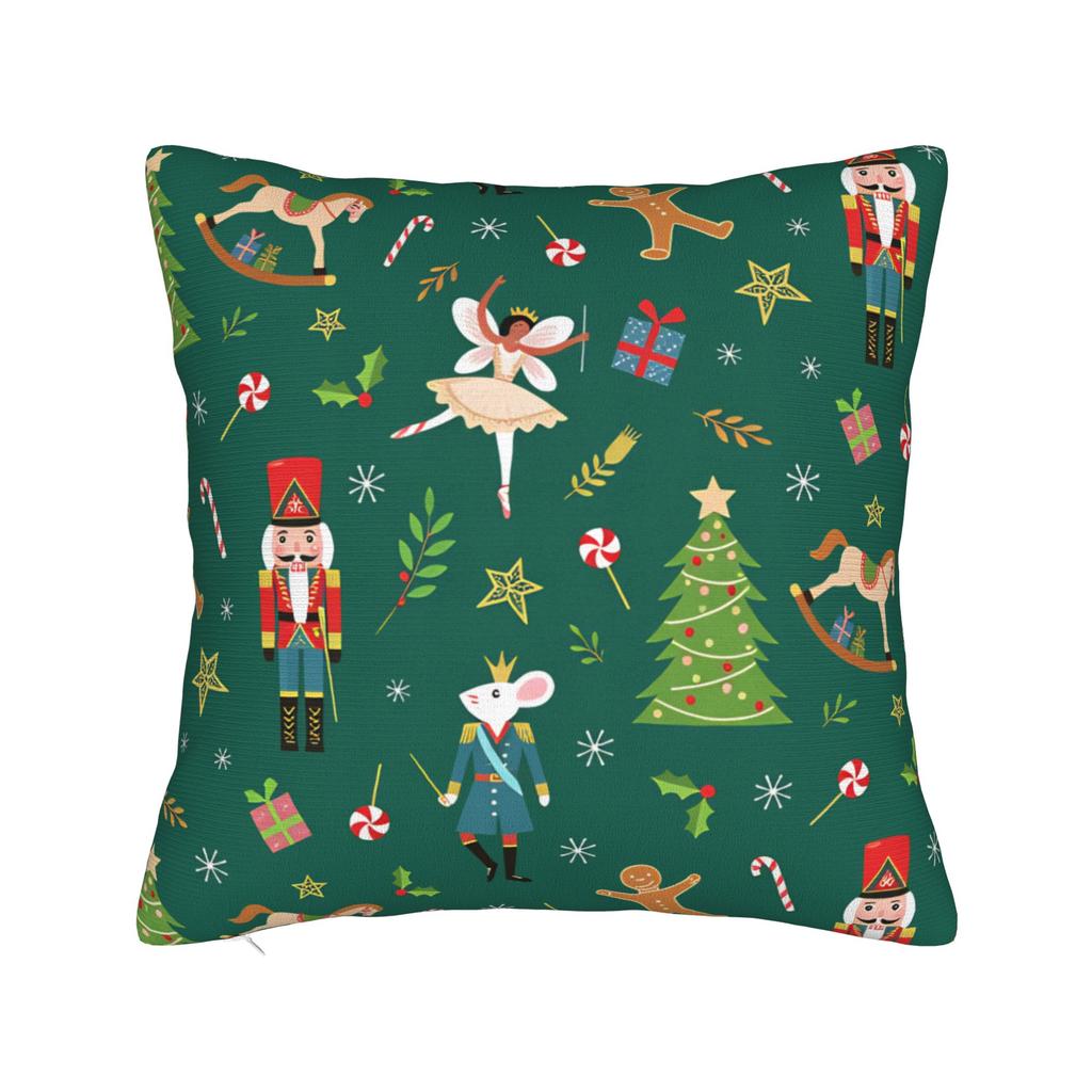 Christmas Nutcracker Pillow Case  Funny Pillow Cover Comfy Pillowcases For Sofa Car Home Decor