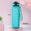 1000ml Large Capacity Plastic Portable Water Bottle Anti-Fall Outdoor Sports Cup for Women Students