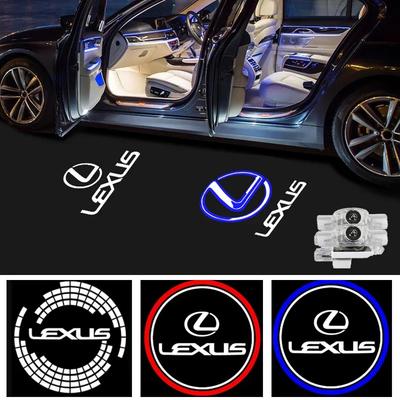 2PCS Abs Car Doors Projector Welcome Ghost Shadow LED Light Relaced Accessories Fashion Modification Night Illumination