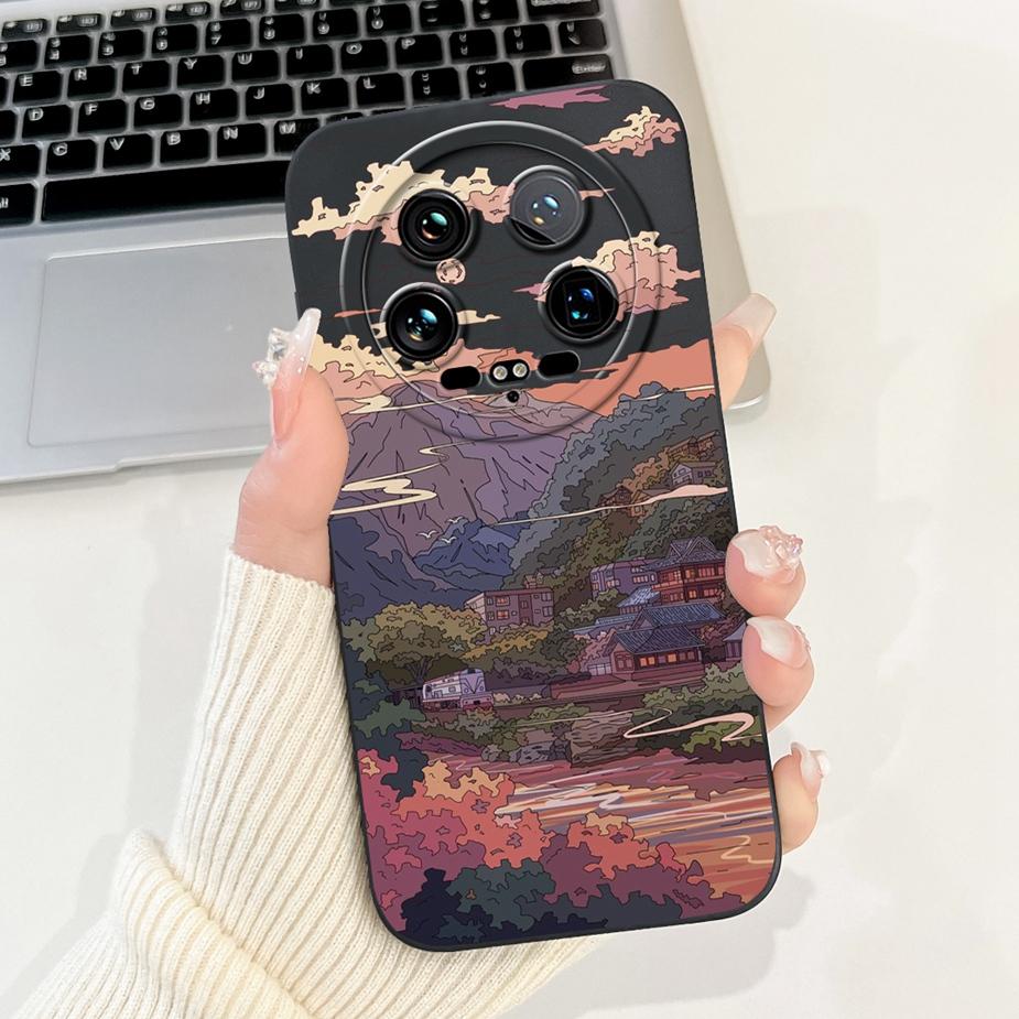 For Xiaomi 14 Ultra Case Cute Dinosaur Cartoon Cover Shockproof Phone Case For Xiaomi Mi 13 Ultra 13Ultra 14Ultra Soft TPU Shell