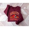 Women's Retro Kansas City Chiefs Crewneck Sweatshirt - Autumn/Winter Casual Long Sleeve Pullover