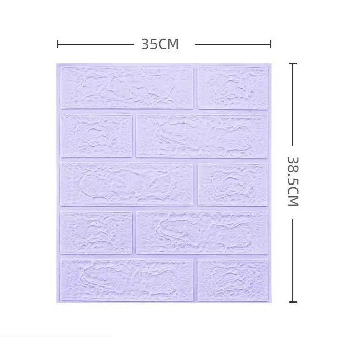 1/5/10PCS 35*38.5CM Foam 3d Stereo Wallpaper  Anti-collision Flexible Packaging Decoration Waterproof Wallpaper