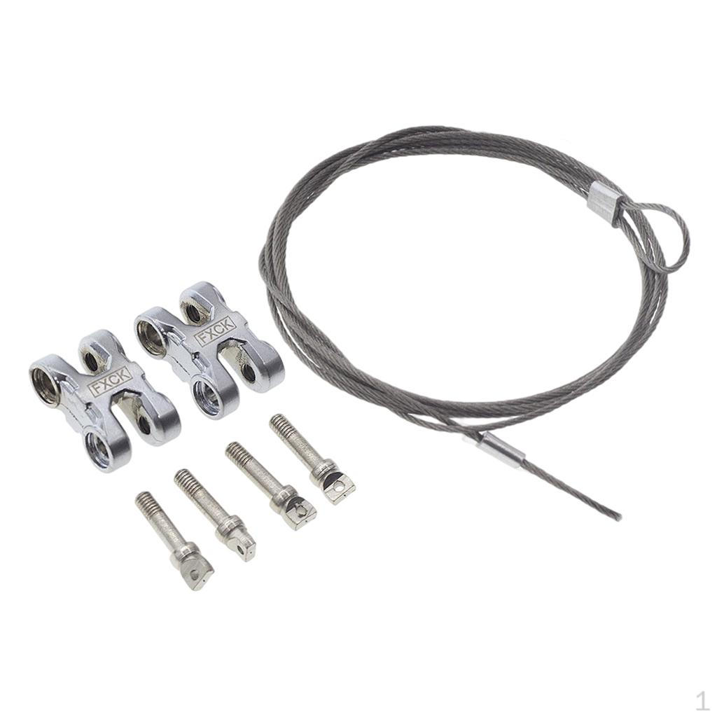 Simulation Trailer Hook Chain Tow Set Metal :10 RC Car Upgrade Part