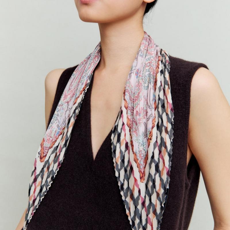 Daks Pink Paisley Scarf Dcsc6e422p2