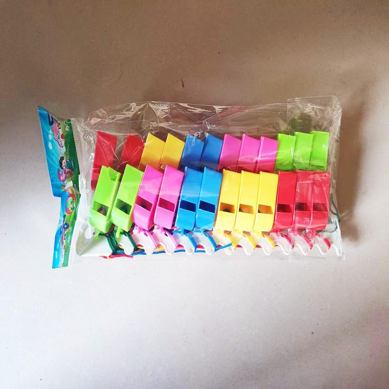 Fluiere colorate din plastic pentru copii - Jucării de majorete și arbitru pentru fanii sportului