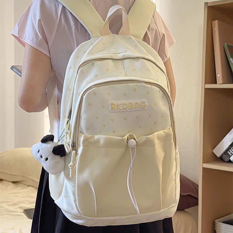 Middle School Student Schoolbag Large Capacity Backpack Nylon Computer Bag Outdoor Travel Commuter Backpack