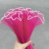 Korean Pearl Ruffle Gauze Floral Bouquet Wrapping Material - Pleated Mesh Wave Gauze