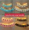 Happy Birthday Fishtail Flag Banner with Hot Stamping for Party Decoration