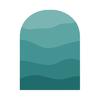 Wall Decal Boho Style Gradient Color Block Arch Removable Adhesive DIY PVC Home Indoor Wall Paper Sticker Household Supplies