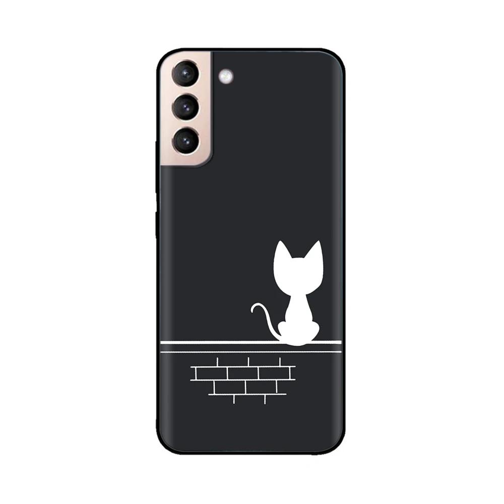 For Samsung Galaxy S21 Plus Case Soft Black Silicone Cover Protective Shell For Samsung Galaxy S21 Plus Ultra S21+ FE 5G Case