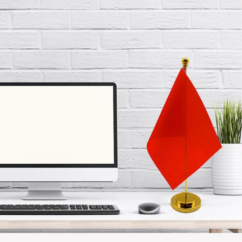 Nail-Free Desktop Flag Holder Stable Base Flagpole High Quality Table Flag Pole Meeting Room