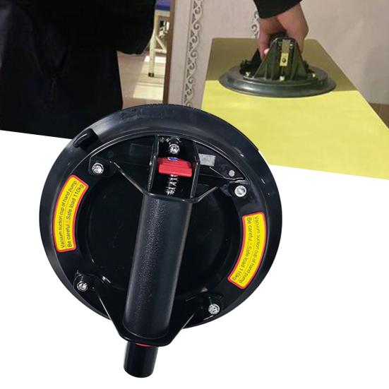 1 Set Electric Vacuum Suction Cup Professional Good Bearing Capacity Manual Heavy Duty Suction Cup Lifter with Pressure Gauge for Furnish