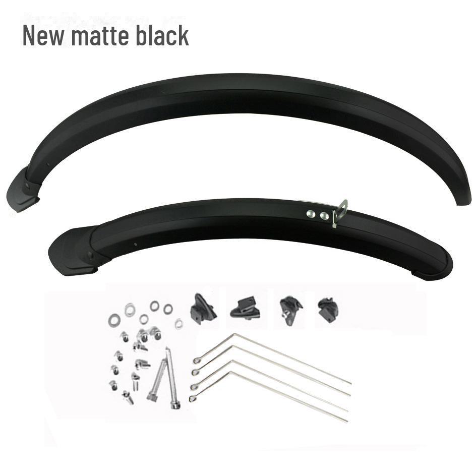 Foldable Electric Bicycle with Full Mudguard, 14"/16"/20" V or Disc Brake, Mud & Tile Removal Board