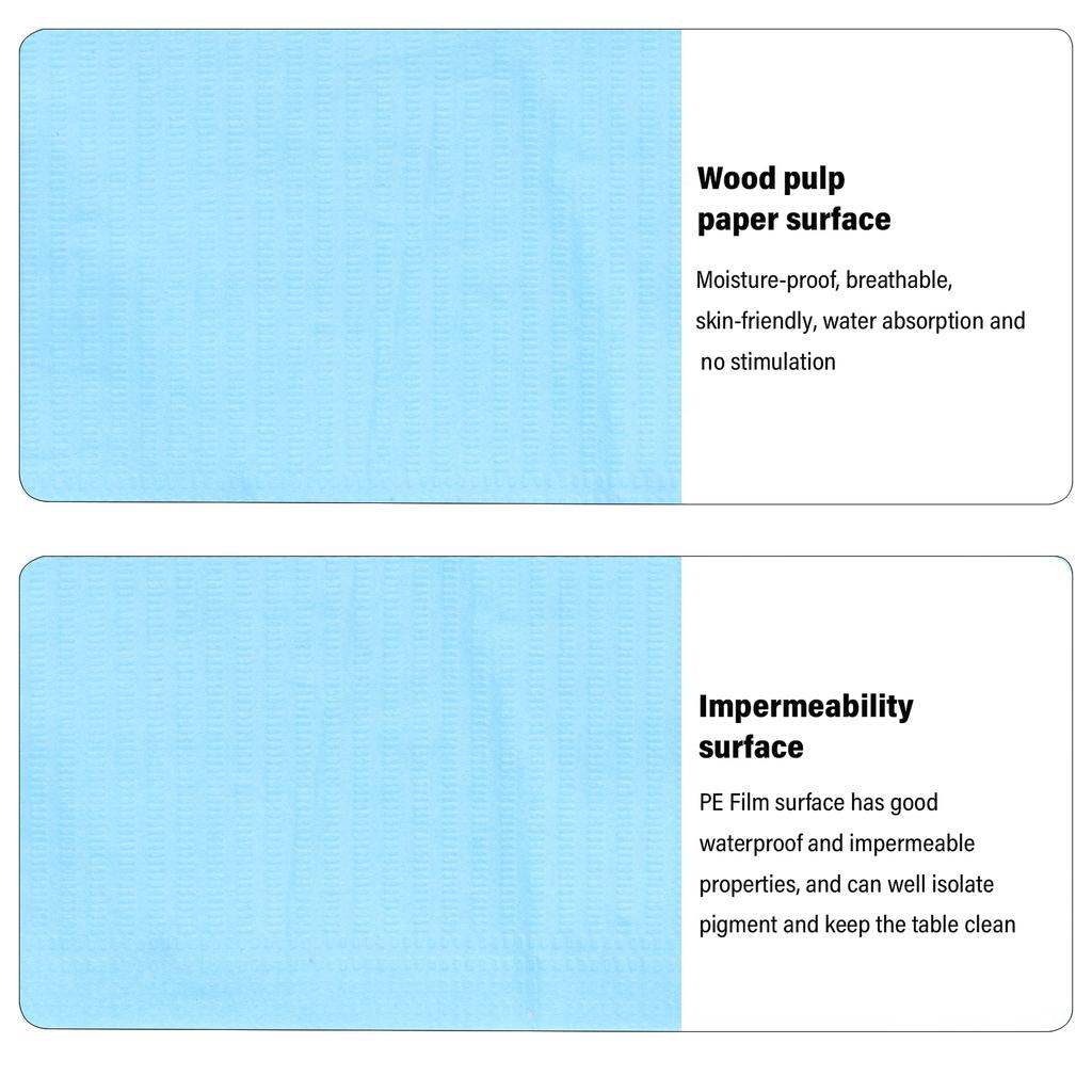 125pcs/bag Disposable Tattoo Tablecloth Waterproof DIY Tablecloth for Tattoo Salon Dental ClinicBlue